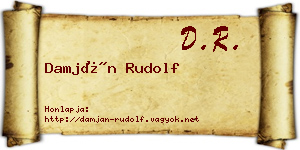 Damján Rudolf névjegykártya
