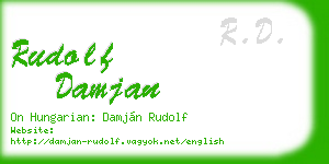 rudolf damjan business card