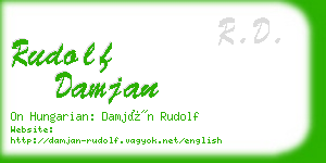 rudolf damjan business card
